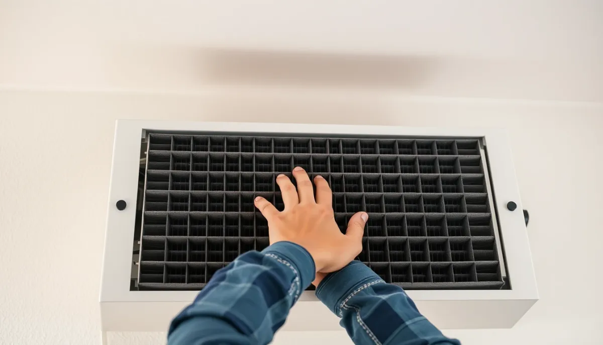 Nettoyage du filtre d'une unité intérieure de pompe à chaleur